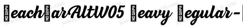 BeachBarAltW05 Heavy Regular字体转换